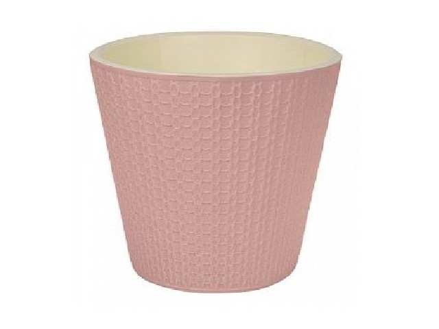 Горшок для цветов Velvet D230 мм, 5л (светло-розовый)